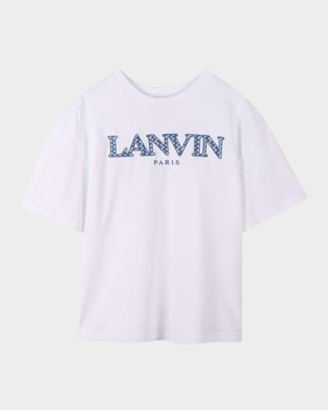 Boy's Logo-Embroidered T-Shirt, Size 8-14